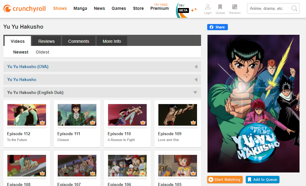 Yes, You Can Watch Yu Yu Hakusho on Netflix, but There's a Catch!