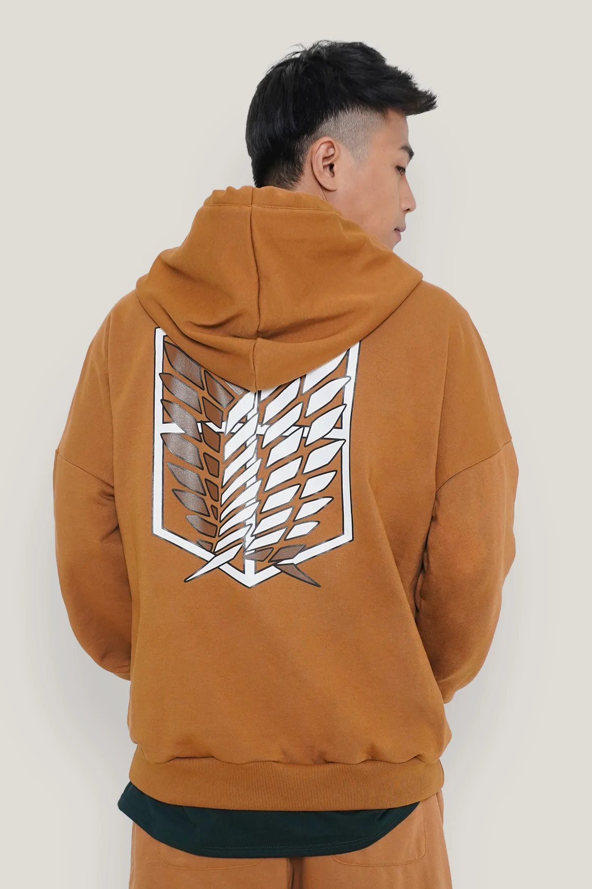 OXGN Attack on Titan Brown Levi Hoodie