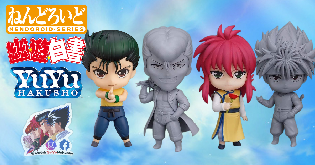 Yu Yu Hakusho receberá novas figuras Nendoroid em 2023