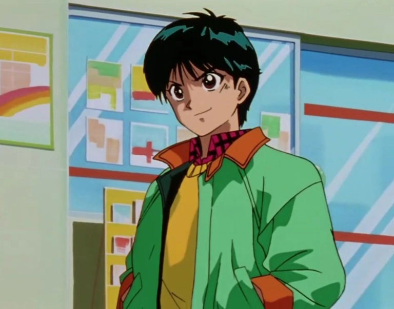 Picture of Yusuke Urameshi, the protagonist of the anime series Yu Yu Hakusho.