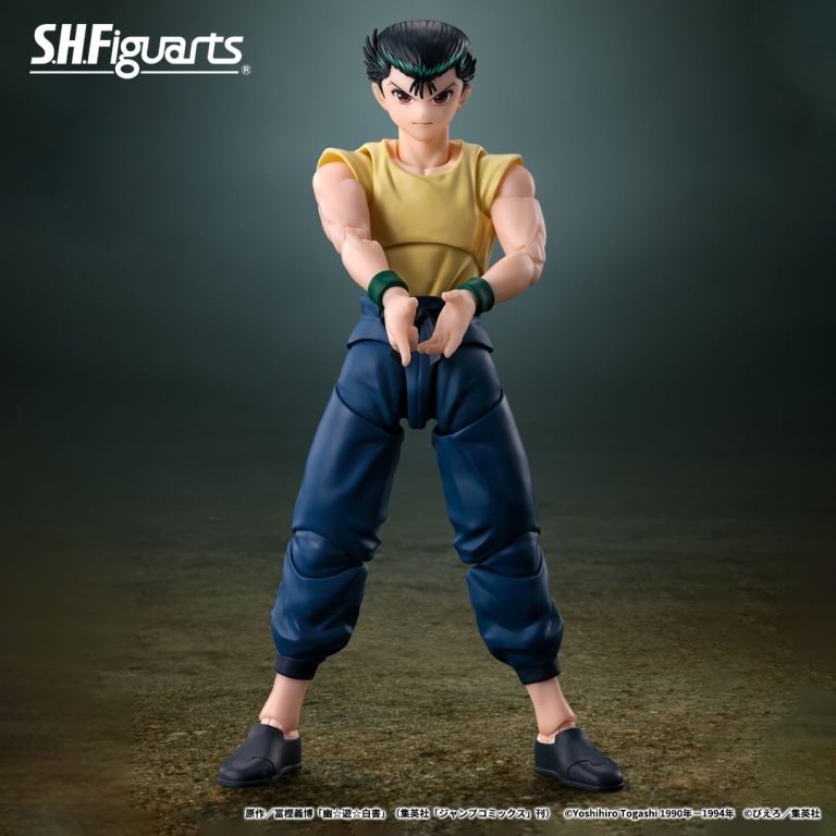 The SHFiguarts Yusuke Urameshi figure standing still